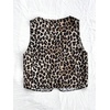 image:imageFloerns Womens Leopard Print Sleeveless Vest Cute Tie Front V Neck Crop Tank TopBrown