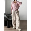 image:imageFloerns Womens Leopard Print Wide Leg Pants Y2K Hip Hop Going Out High Waisted Baggy SweatpantsLight Brown Leopard