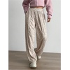 image:imageFloerns Womens Leopard Print Wide Leg Pants Y2K Hip Hop Going Out High Waisted Baggy SweatpantsLight Brown Leopard