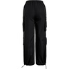 image:imageFloerns Womens Leopard Straight Leg Cargo Pants Cheetah TrousersBlack Solid