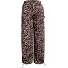 image:imageFloerns Womens Leopard Straight Leg Cargo Pants Cheetah TrousersLight Brown