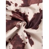 image:imageFloerns Womens Leopard Straight Leg Cargo Pants Cheetah TrousersMocha Brown