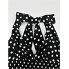 image:imageFloerns Womens Plus Size Cheetah Halter Short Dress Sleeveless Shirred Layered Ruffle Hem Y2k Going Out Mini DressesBlack  White