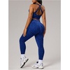 image:imageFloerns Womens Plus Size Leopard Workout 2 Piece Outfits Cropped Tank Tops and High Waisted Leggings Sport SetsBlue