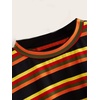 image:imageFloerns Womens Plus Size Long Sleeve Striped Oversize Pullovers Crop Top TeeMulti