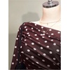 image:imageFloerns Womens Plus Size Polka Dots Mesh Mini Dress Ruched Off The Shoulder Long Sleeve Party DressesBrown