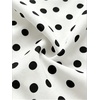 image:imageFloerns Womens Plus Size Polka Dots Peplum Tops Tie Front Bow BlousesWhite
