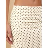 image:imageFloerns Womens Polka Dots Asymmetrical Hem Date Night Midi SkirtsApricot