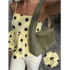 image:imageFloerns Womens Polka Dots Babydoll Camisole Tops Sleeveless Layered Ruffle Going Out TopsPale Yellow