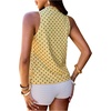 image:imageFloerns Womens Polka Dots Bow Halter Tops Sleeveless Tiered Ruffle Going Out TopsYellow