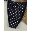 image:imageFloerns Womens Polka Dots Cheeky Bikini Sets Seashell Strapless SwimsuitsBlack