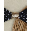 image:imageFloerns Womens Polka Dots Cheeky Bikini Sets Seashell Strapless SwimsuitsBlack