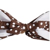 image:imageFloerns Womens Polka Dots Cheeky Bikini Sets Seashell Strapless SwimsuitsBrown