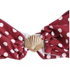 image:imageFloerns Womens Polka Dots Cheeky Bikini Sets Seashell Strapless SwimsuitsMaroon