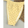 image:imageFloerns Womens Polka Dots Cheeky Bikini Sets Seashell Strapless SwimsuitsYellow