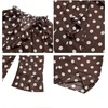 image:imageFloerns Womens Polka Dots Chiffon Blouses Ruffle V Neck Flare Sleeve Summer Going Out TopsCoffee Brown