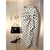 image:imageFloerns Womens Polka Dots Midi Skirt Ruched Slit Business Pencil SkirtWhite