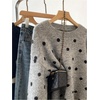 image:imageFloerns Womens Polka Dots Sweater Top Long Sleeve Crewneck Going Out Knitted Pullover SweatersGrey