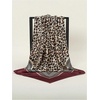 image:imageFloerns Womens Retro Silk Bandana Leopard Print Headscarf Boho Square Hair ScarfBurgundy