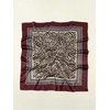 image:imageFloerns Womens Retro Silk Bandana Leopard Print Headscarf Boho Square Hair ScarfBurgundy