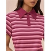 image:imageFloerns Womens Striped Collar Neck T Shirt Dress Short Sleeve Summer Vacation Mini Dress