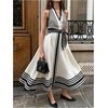 image:imageFloerns Womens Striped Flowy Halter Long Dress Sleeveless Tie Waist Casual A Line Vacation DressesApricot