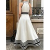 image:imageFloerns Womens Striped Flowy Halter Long Dress Sleeveless Tie Waist Casual A Line Vacation DressesApricot
