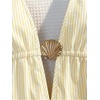 image:imageFloerns Womens Striped Halter Dress Tie Backless A Line Summer Mini DressYellow