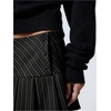 image:imageFloerns Womens Striped Pleated Micro Mini Skirts Low Waist Uniform SkirtBlack