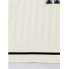 image:imageFloerns Womens V Neck Letter Striped Trim Sleeveless Sweater Vest Knit TopWhite
