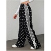 image:imageFloerns Womens Y2K Bow Striped Leopard Print Wide Leg PantsBlack