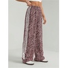 image:imageFloerns Womens Y2K Bow Striped Leopard Print Wide Leg PantsPink