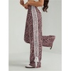 image:imageFloerns Womens Y2K Bow Striped Leopard Print Wide Leg PantsPink