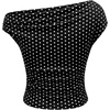 image:imageFloerns Womens Y2K Leopard Asymmetrical Neck T Shirt Sleeveless TopsBlack Polka Dots