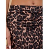 image:imageFloerns Womens Y2K Leopard Asymmetrical Ruffle Hem Date Night Midi SkirtsChocolate Brown Leopard