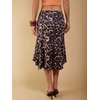 image:imageFloerns Womens Y2K Leopard Asymmetrical Ruffle Hem Date Night Midi SkirtsChocolate Brown Leopard