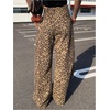 image:imageFloerns Womens Y2k Cheetah Wide Leg Jeans High Waisted Baggy Denim PantsCoffee Brown