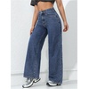 image:imageFloerns Womens Y2k Cheetah Wide Leg Jeans High Waisted Baggy Denim PantsDark Wash