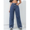 image:imageFloerns Womens Y2k Cheetah Wide Leg Jeans High Waisted Baggy Denim PantsDark Wash