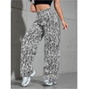 image:imageFloerns Womens Y2k Cheetah Wide Leg Jeans High Waisted Baggy Denim PantsGrey Snakeskin