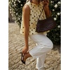 image:imageFloerns Womens Y2k Polka Dots Bubble Tank Tops Sleeveless Open Back Beach Summer TopsYellow