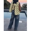 image:imageFloerns Womens Y2k Polka Dots Bubble Tank Tops Sleeveless Open Back Beach Summer TopsYellow