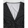 image:imageFloerns Womens Y2k Polka Dots Shirt Button Down V Neck Slim Fit Preppy TopBlack