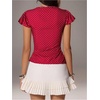 image:imageFloerns Womens Y2k Polka Dots Shirt Button Down V Neck Slim Fit Preppy TopRed and White
