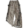 image:imageFloerns Girls Y2k Cheetah Wide Leg Pants Bow Striped Baggy TrousersBlack