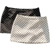 image:imageFloerns Womens 2 PCS Polka Dots Mini Skirt SkortBlack and White
