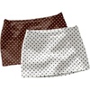 image:imageFloerns Womens 2 PCS Polka Dots Mini Skirt SkortBrown Black White