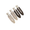 image:imageFloerns Womens 4 Pcs Polka Dots Hair Clips Duckbill Alligator ClipBlack Multi