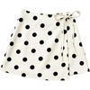 image:imageFloerns Womens Cute Wrap A Line Polka Dots Coquette Mini Skirt SkortsWhite