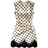 image:imageFloerns Womens Elegant Polka Dots Lace Mini Dress Sleeveless Ruched Formal Bodycon DressesBeige